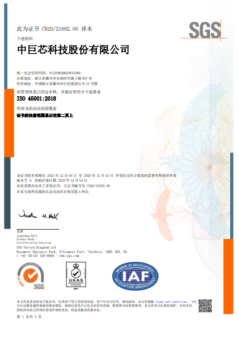 ISO 45001 中文